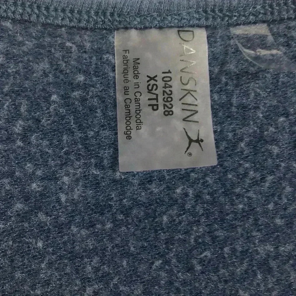 Danskin Blue  Sweatshirt XS - Picture 5 of 10